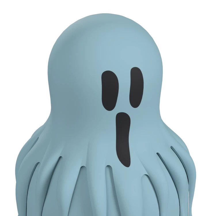 Butelka termiczna ze słomką Maxi Spookie Ghost duch 660 ml Asobu