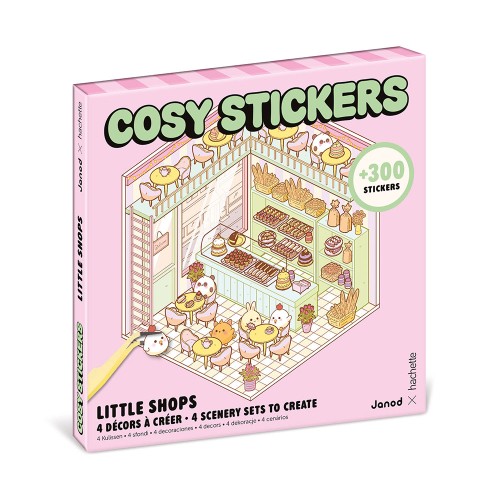 Zestaw kreatywny Scenki do wyklejania z mini naklejkami i pęsetą Cosy stickers Sklep Janod