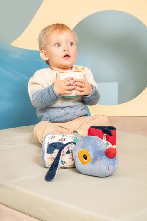 Wałek dźwiękowy 4-elementowy Kotka Jeanne 6 m+ Lilliputiens