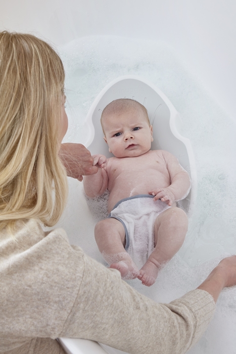 Leżaczek do Kąpieli Noworodka Eucalyptus Shnuggle