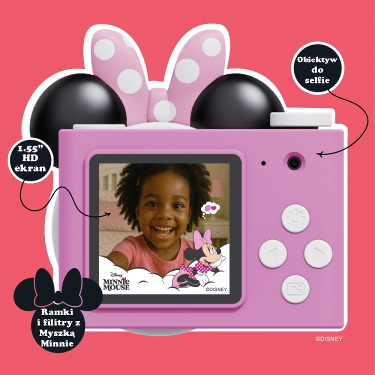 Aparat Mini dla Dzieci Myszka Minnie Mouse Disney Kiimento