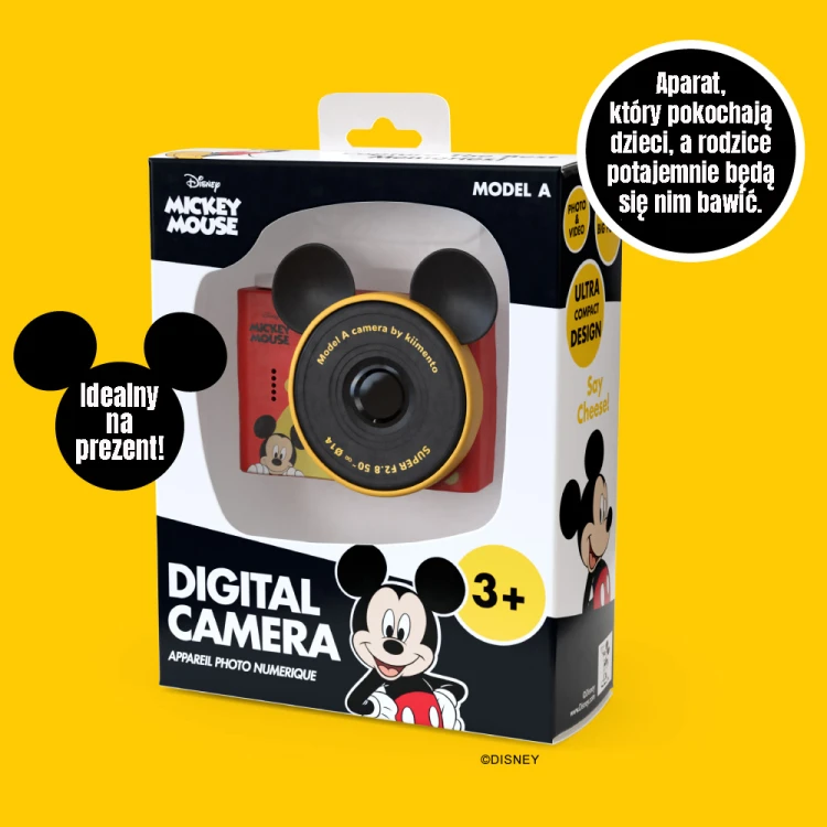 Aparat Mini dla Dzieci Myszka Miki Mickey Mouse Kiimento