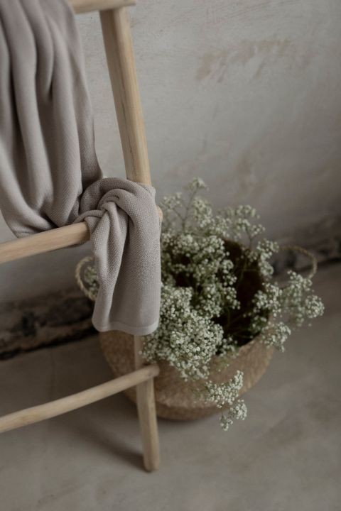 Bambusowy otulacz / lekki kocyk z jonami srebra 100x100 light grey my memi