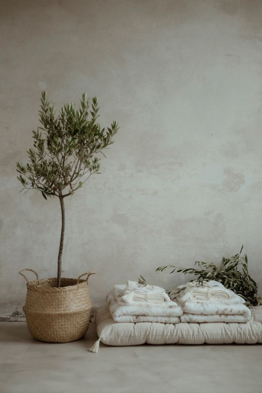 Bambusowy otulacz 75x100 - boho flowers my memi