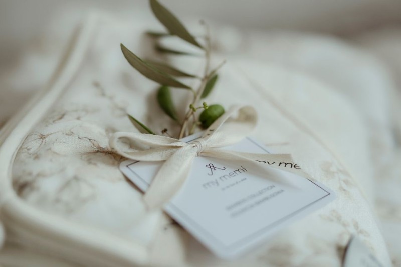 Bambusowy otulacz 75x100 - boho flowers my memi