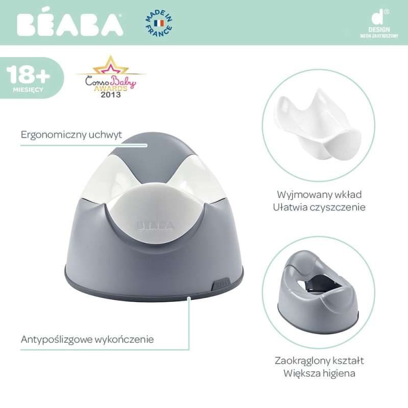 Nocnik z wyjmowanym wkładem Light Mist Beaba
