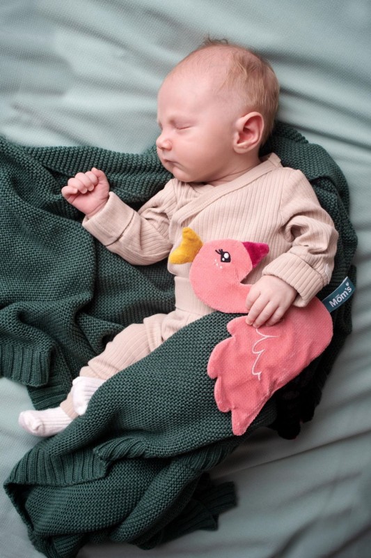 Szeleścik Łabędź Kamala różowy Mom's Care