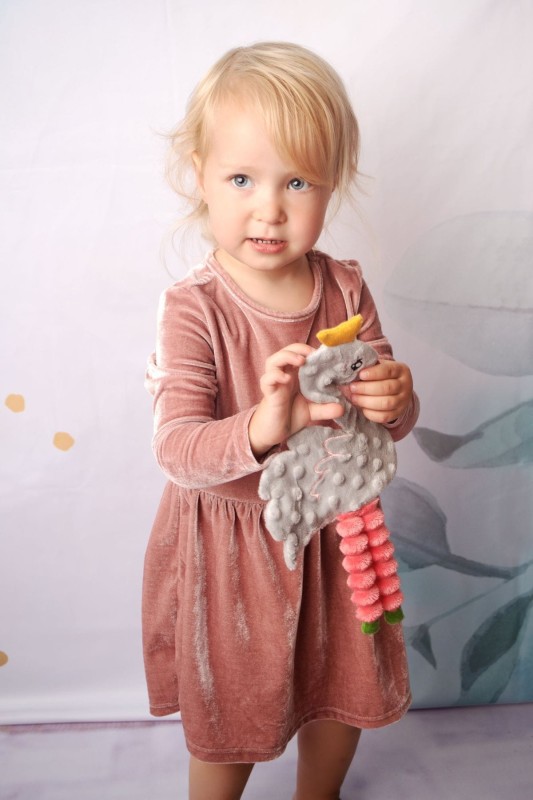 Szeleścik Łabędź Naila szary Mom's Care