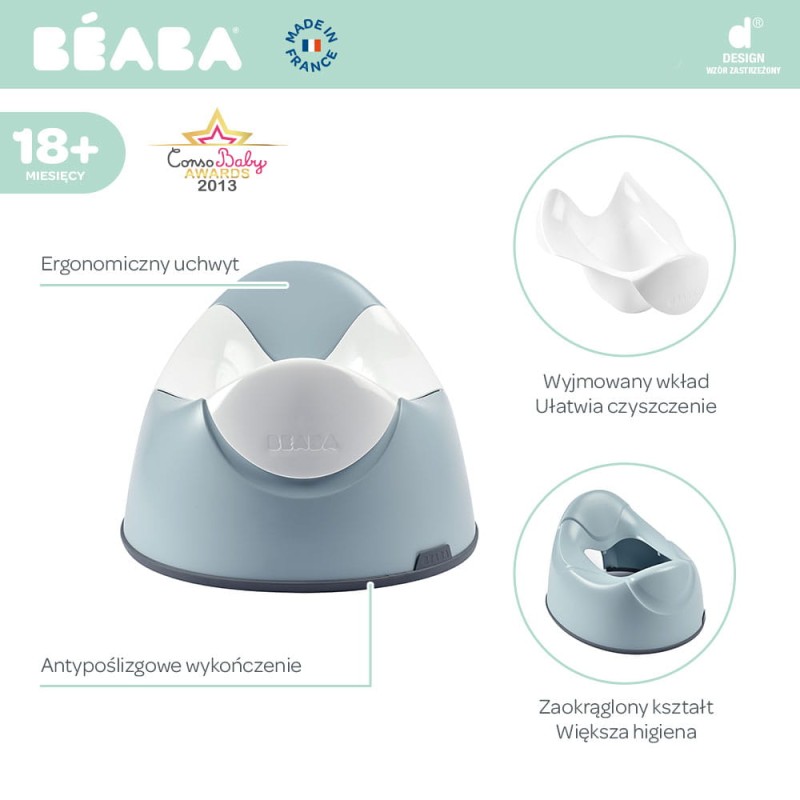 Nocnik z wyjmowanym wkładem Green Blue Beaba