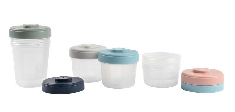 Zestaw słoiczków do jedzenia Clip 6 szt. (2x90ml + 2x150ml + 2x250ml) Beaba