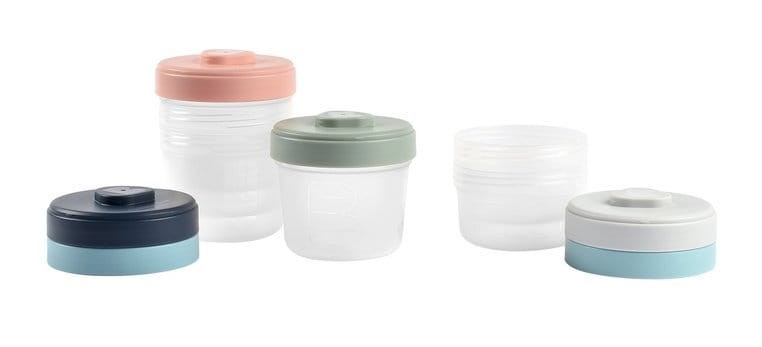 Zestaw słoiczków do jedzenia Clip 6 szt. (2x90ml + 4x150ml) Beaba