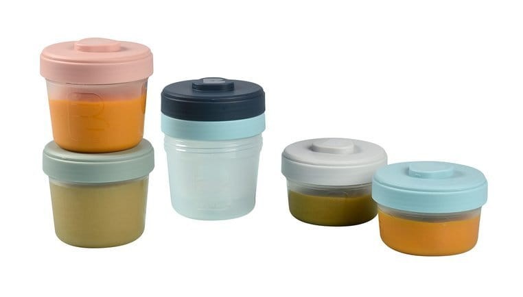 Zestaw słoiczków do jedzenia Clip 6 szt. (2x90ml + 4x150ml) Beaba