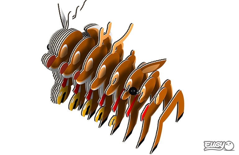 Renifer Eko Układanka Puzzle 3D Eugy