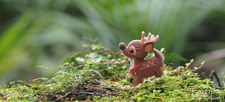 Renifer Eko Układanka Puzzle 3D Eugy