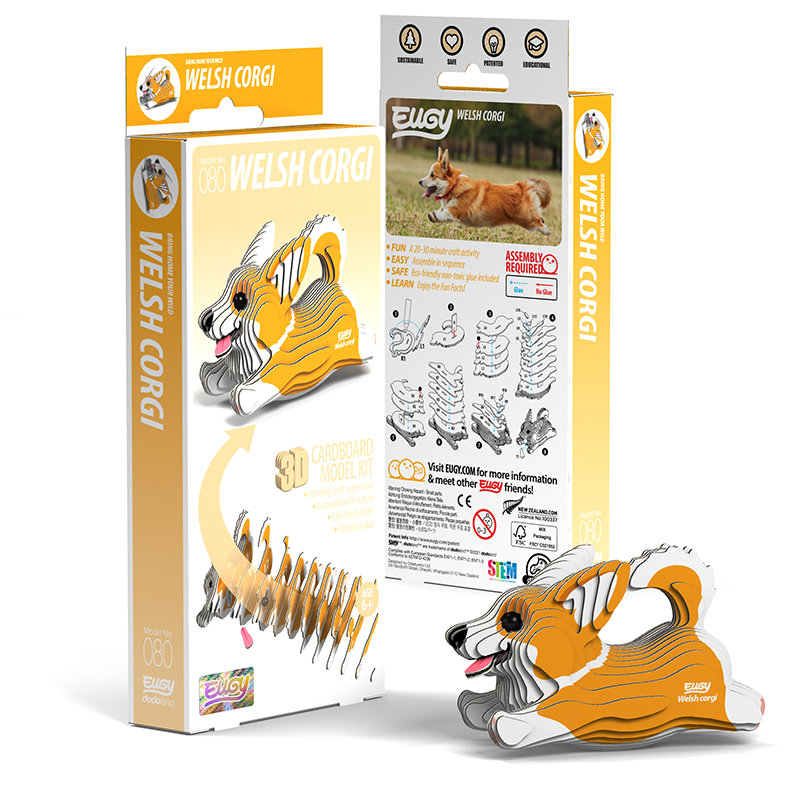 Pies Corgi Eko Układanka Puzzle 3D Eugy