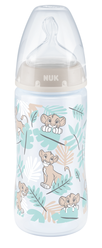 Butelka Król Lew FC+ 300 ml smoczek silikon M 6-18m NUK