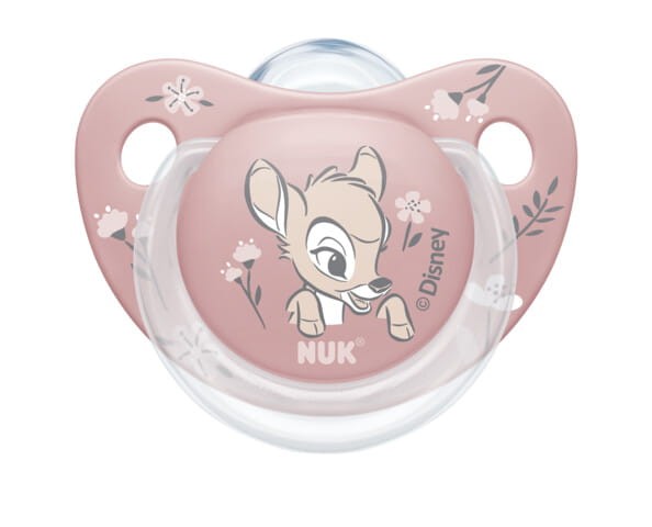 Smoczek NUK Bambi silikon 0-6m 2-pak