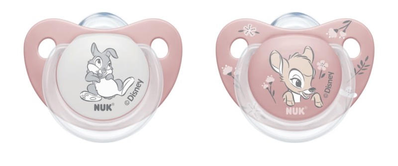 Smoczek NUK Bambi silikon 6-18m 2-pak