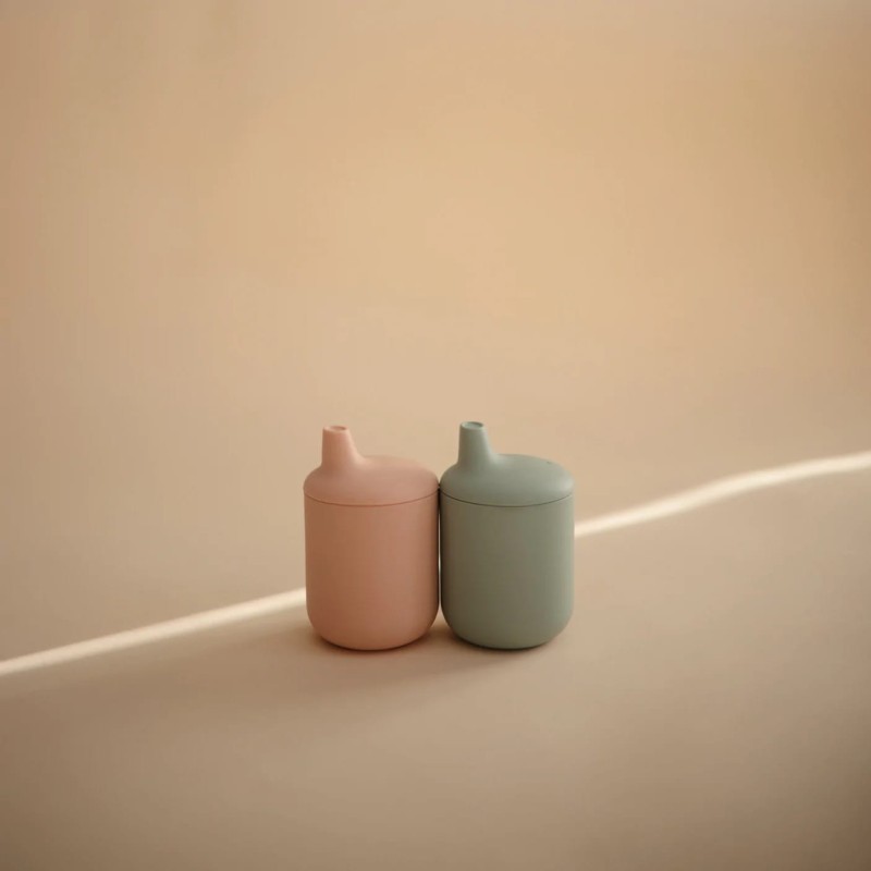Kubek niekapek silikonowy Sippy Cup Blush Mushie