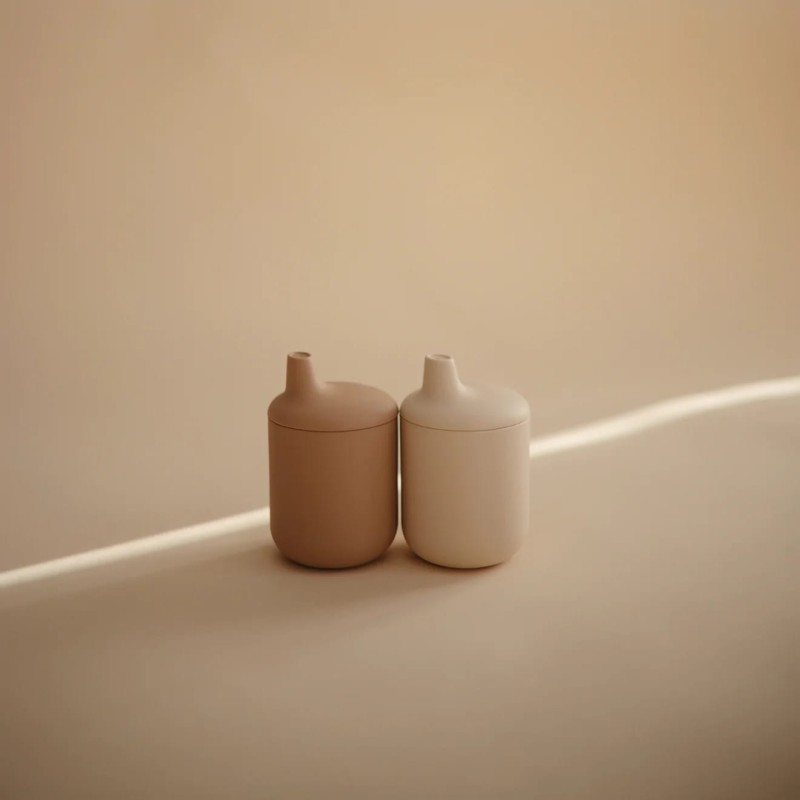Kubek niekapek silikonowy Sippy Cup Natural Mushie