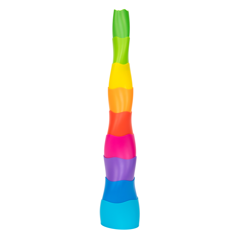 Wieża piramida Spiroku kolorowa Fat Brain Toys