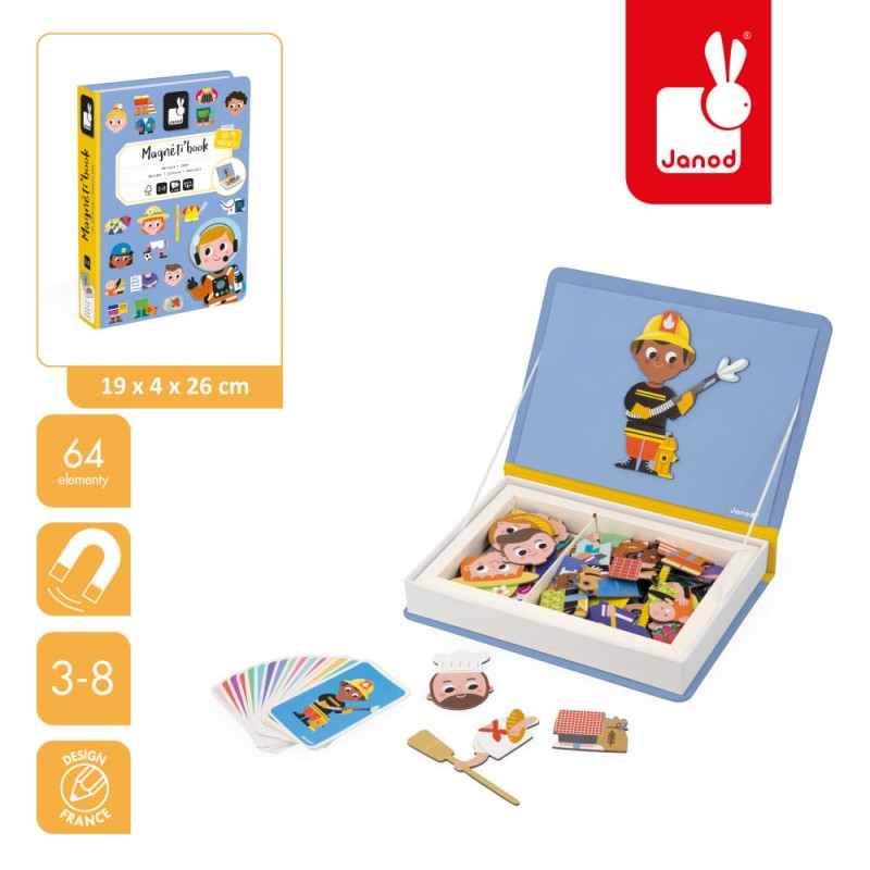Magnetyczna układanka Puzzle Zawody Magnetibook Janod