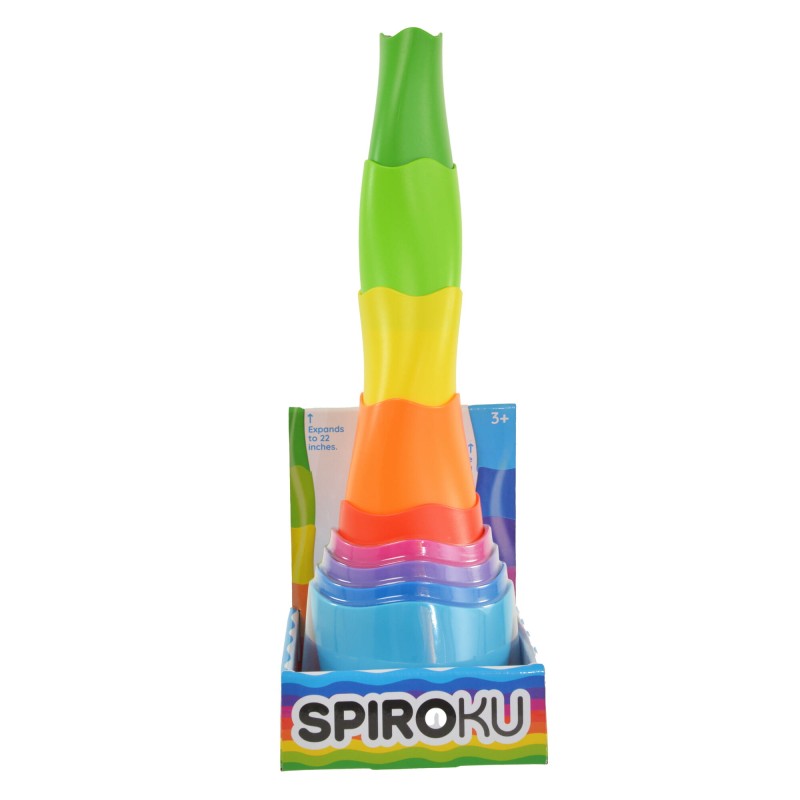 Wieża piramida Spiroku kolorowa Fat Brain Toys