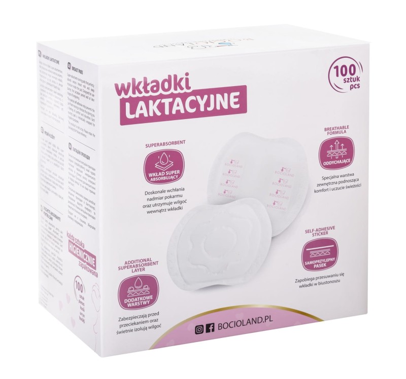 Wkładki laktacyjne Superabsorbent Big Pack 100 szt. Bocioland