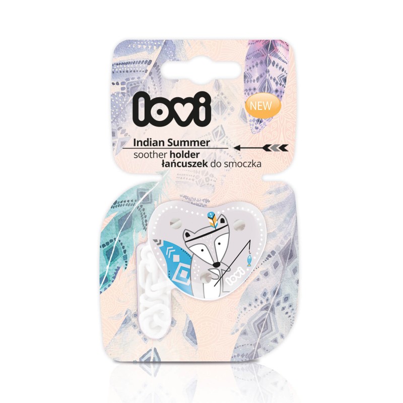 Łańcuszek do smoczka zawieszka Indian Summer Boy Lovi