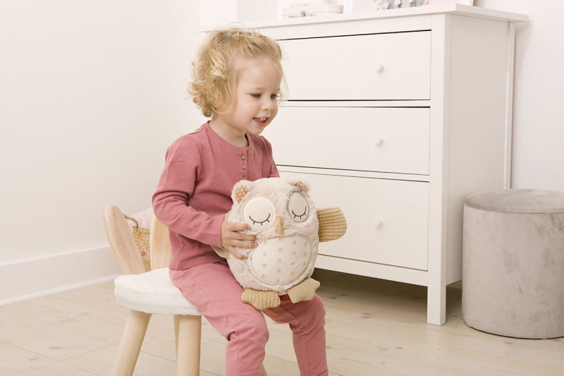 Szumiąca Sowa z czujnikiem dźwięku i pozytywką Nighty Owl Cloud B