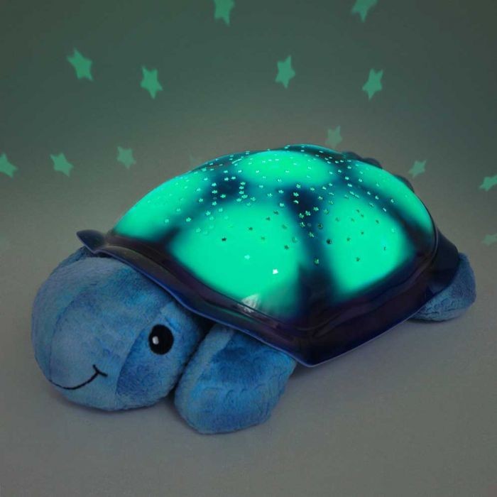Lampka nocna z projekcją świetlną Żółw niebieski Twilight Turtle Blue Cloud B