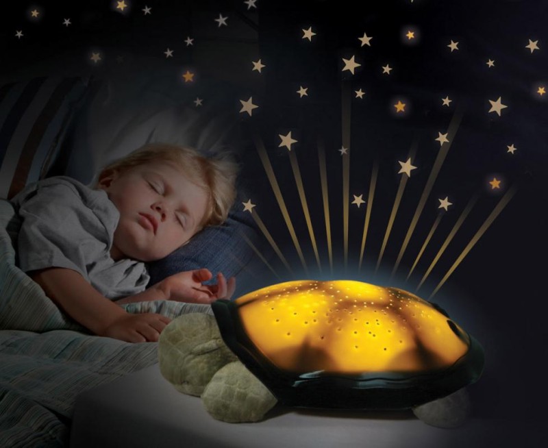 Lampka nocna z projekcją świetlną Żółw brązowy Twilight Turtle Classic Mocha Cloud B
