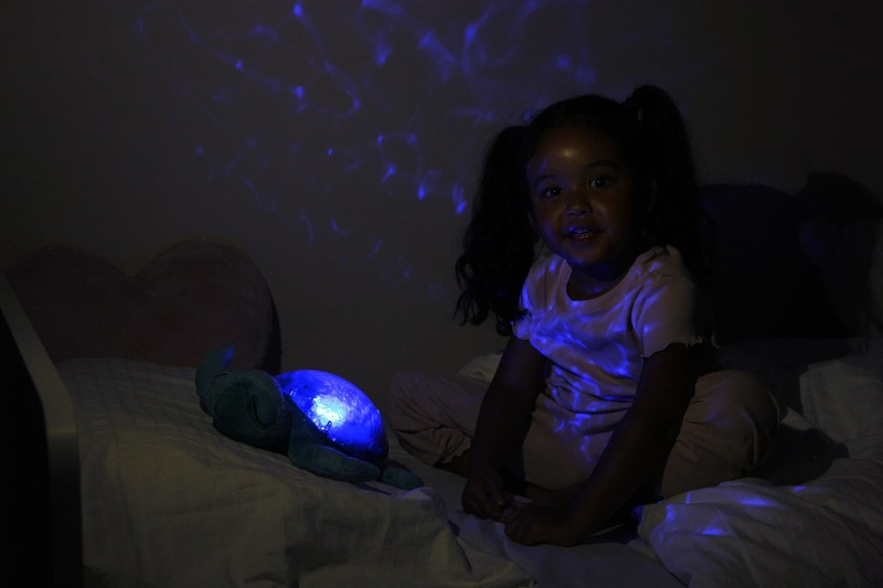 Lampka nocna z projekcją świetlną Żółw podwodny niebieski Tranquil Turtle Aqua Cloud B