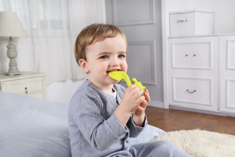 8061 Squirrel teether toy Green 2.jpg