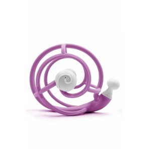 Gryzak z Grzechotką Ślimak Deluxe Purple Mombella