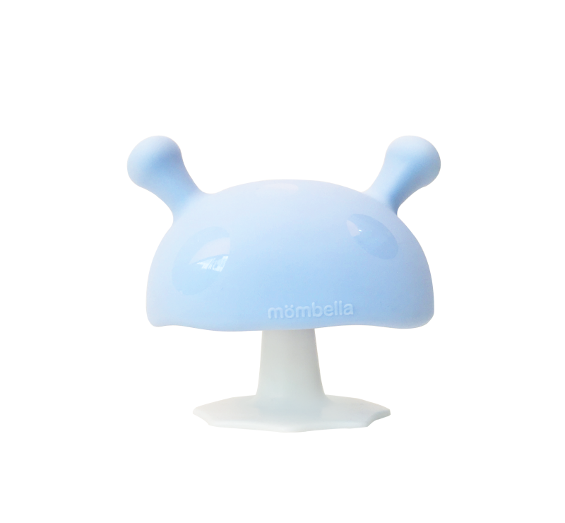 Gryzak Grzybek Mushroom Light Blue Mombella