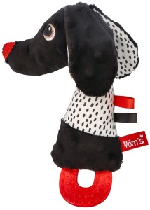 Jamiś piszczek z gryzakiem kontrastowy Mom's Care