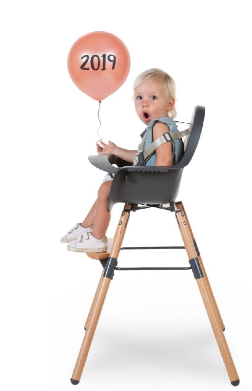 Childhome Krzesełko do karmienia Evolu 2 Natural/Anthracite