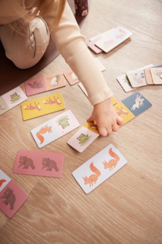 Filibabba Gra Domino Nordic animals