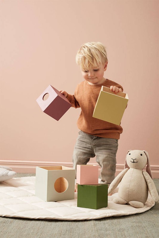 Kid's Concept - Kostki do układania drewniane 5 szt EDVIN
