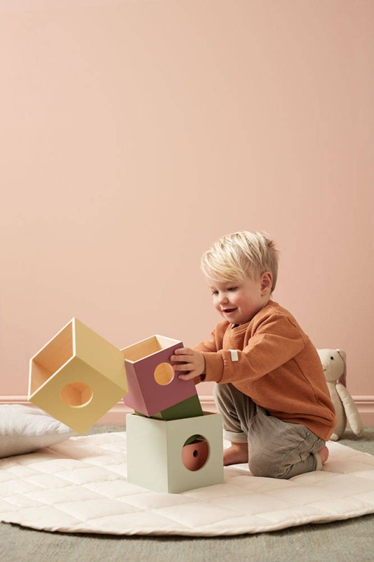 Kid's Concept - Kostki do układania drewniane 5 szt EDVIN