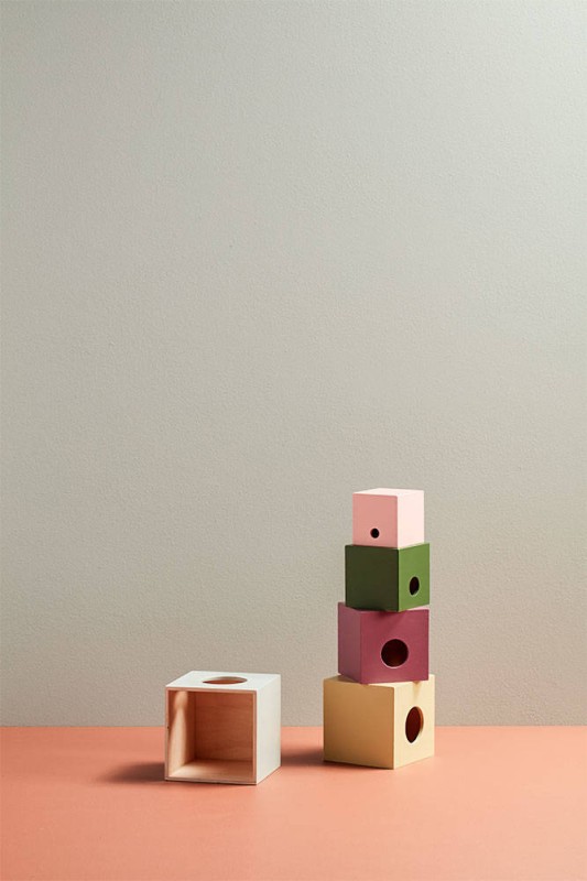 Kid's Concept - Kostki do układania drewniane 5 szt EDVIN