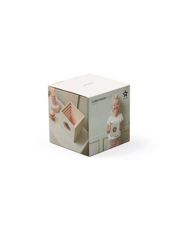 Kid's Concept - Kostki do układania drewniane 5 szt EDVIN