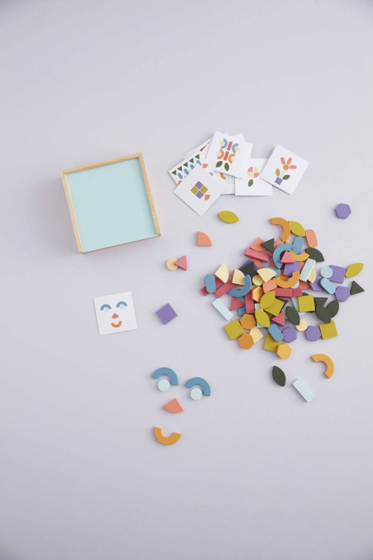 Kid's Concept - Drewniane puzzle-mozaika