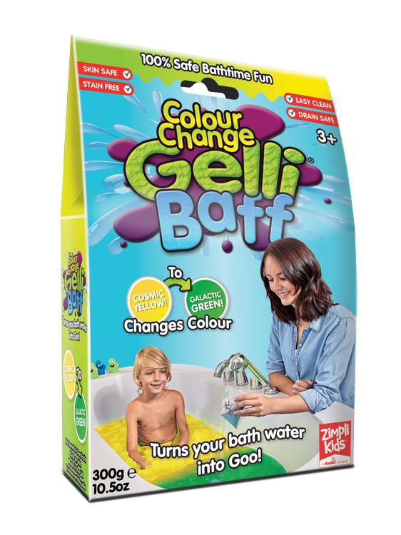Magiczny proszek do kąpieli Gelli Baff Colour Change kosmiczny żółty 3+ Zimpli Kids
