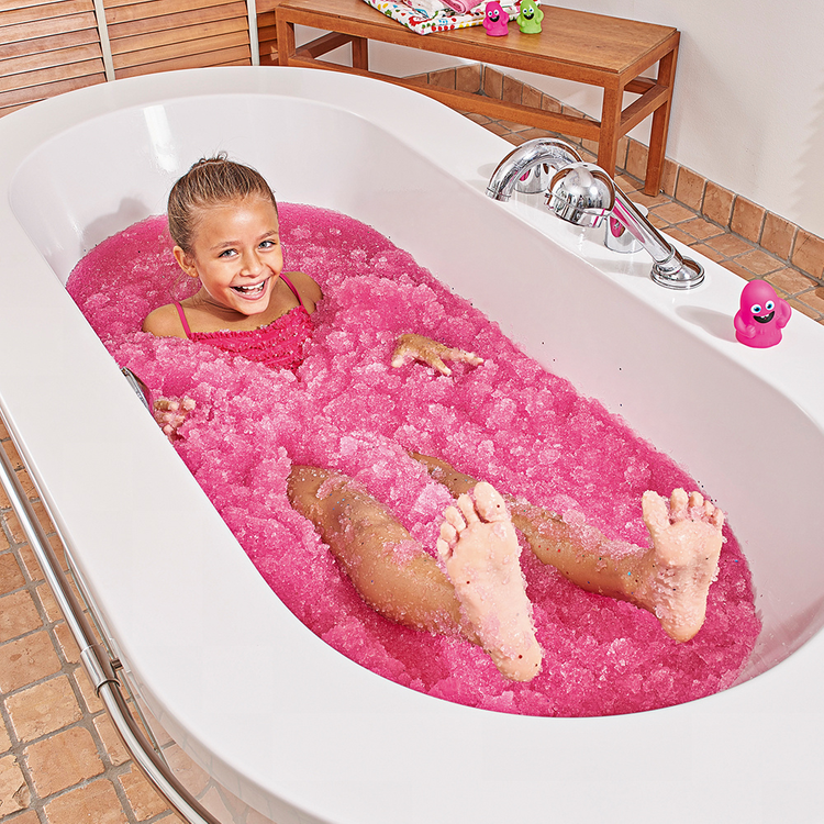 Magiczny proszek do kąpieli Gelli Baff różowy i pomarańczowy 4 użycia 3+ Zimpli Kids