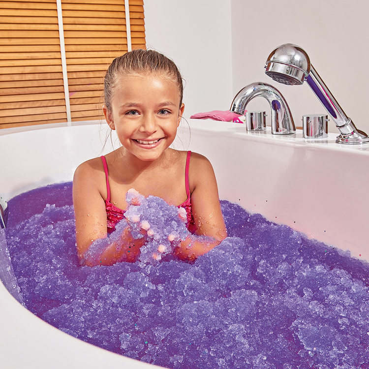 Magiczny proszek do kąpieli Gelli Baff Glitter fioletowy i błękitny 4 użycia 3+ Zimpli Kids