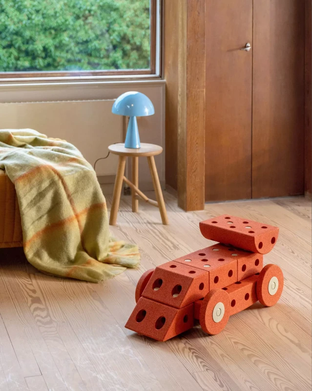 MODU Dreamer set – Kreatywne klocki rozwijające motorykę dużą, pomarańczowy