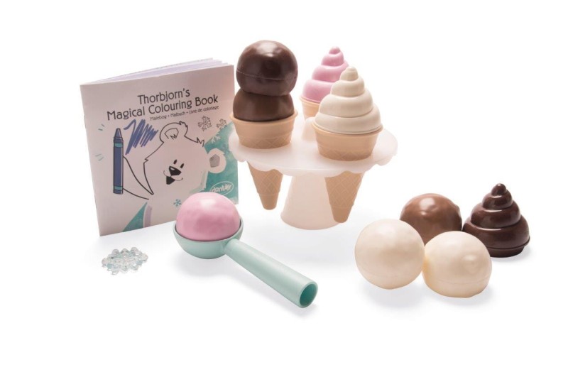  Zestaw do lodów z kolorowanką THORBJORN Dantoy