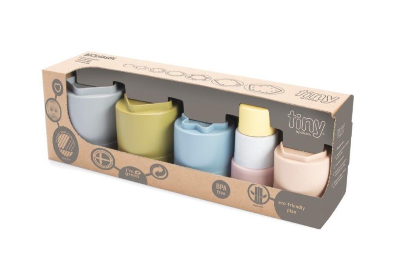 Wieża z kubków BIO TINY 6+ m-cy Dantoy